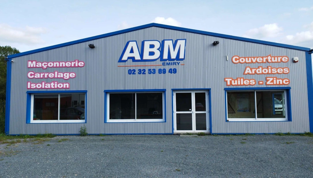 Façade du bâtiment de l'entreprise ABM Maçonnerie Couverture à Gasny